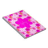 Personalized Retro Floral Design Journal Notebook ノートブック (右側)