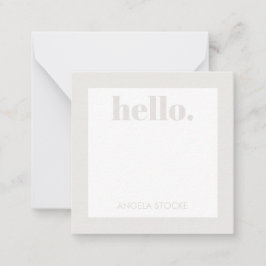 Personalized Retro Flower ノートカード