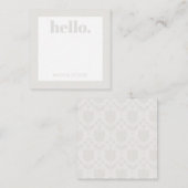 Personalized Retro Flower ノートカード (正面/裏面)