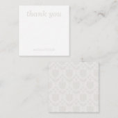 Personalized Retro Flower ノートカード (正面/裏面)