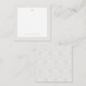 Personalized Retro Flower ノートカード (正面/裏面)