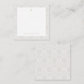 Personalized Retro Flower ノートカード (正面/裏面)