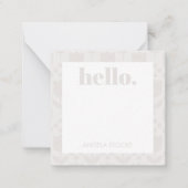 Personalized Retro Flower ノートカード (正面)