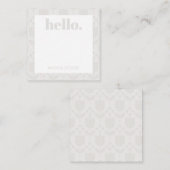 Personalized Retro Flower ノートカード (正面/裏面)