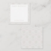 Personalized Retro Flower Note Card ノートカード (正面/裏面)