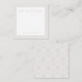 Personalized Retro Flower Note Card ノートカード (正面/裏面)