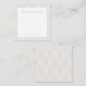 Personalized Retro Flower Note Card ノートカード (正面/裏面)