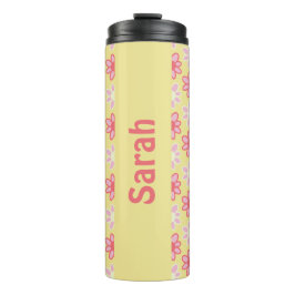 Personalized retro flower Thermal Tumbler タンブラー