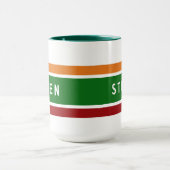 Personalized Retro Gas Station Name Coffee Gift マグカップ (中央)