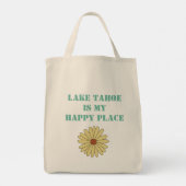 Personalized Retro Lake Tahoe California Bear トートバッグ (裏面)
