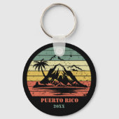 Personalized Retro Puerto Rico  キーホルダー (裏面)