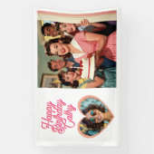 Personalized Retro Surprise Birthday Party Photo 横断幕 (縦)