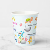 Personalized Reusable Ocean Protector Under Sea 紙コップ (左)