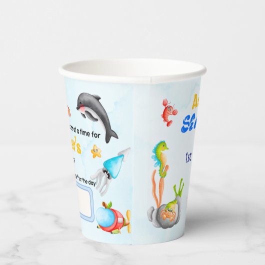 Personalized Reusable Ocean Protector Under Sea 紙コップ (右)