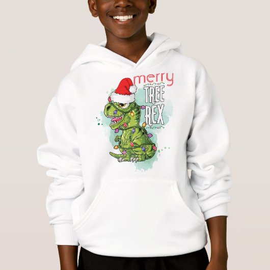 Personalized Rex-Mas Ugly Christmas Boys Sweater (正面)