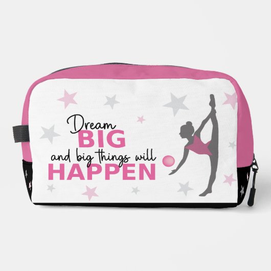 Personalized Rhythmic Gymnast Dream Big Case bag ドップキット (正面)