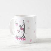 Personalized Rhythmic Gymnast Dream Big Coffee Mug コーヒーマグカップ (正面左)