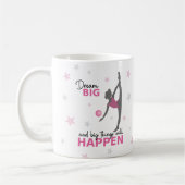 Personalized Rhythmic Gymnast Dream Big Coffee Mug コーヒーマグカップ (左)