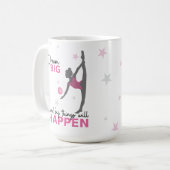 Personalized Rhythmic Gymnast Dream Big Coffee Mug コーヒーマグカップ (正面左)