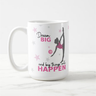 Personalized Rhythmic Gymnast Dream Big Coffee Mug コーヒーマグカップ