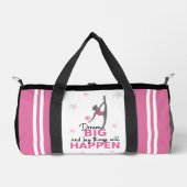 Personalized Rhythmic Gymnast Dream Big Duffel Bag ダッフルバッグ (正面)