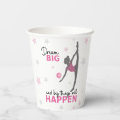 Personalized Rhythmic Gymnast Dream Big Party Cup 紙コップ (裏面)