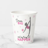 Personalized Rhythmic Gymnast Dream Big Party Cup 紙コップ (正面)