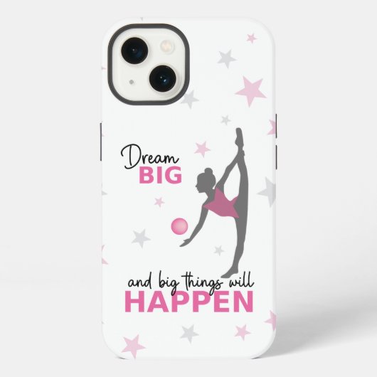Personalized Rhythmic Gymnast Dream Big Phone Case iPhoneケース (裏面)