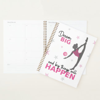 Personalized Rhythmic Gymnast Dream Big Planner wi プランナー手帳
