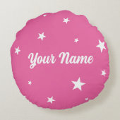 Personalized Rhythmic Gymnast Dream Big Round Pill ラウンドクッション (裏面)
