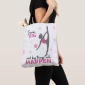 Personalized Rhythmic Gymnast Dream Big Tote Bag トートバッグ (クローズアップ)