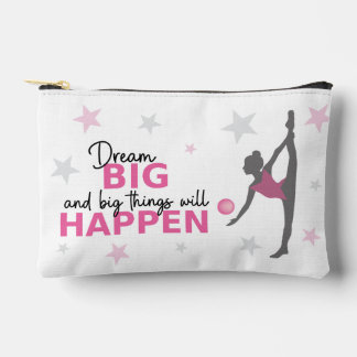 Personalized Rhythmic Gymnast Dream Big Zipper Pou アクセサリーポーチ
