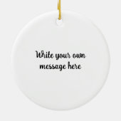 Personalized Rhythmic Gymnastic Christmas Ornament セラミックオーナメント (裏面)