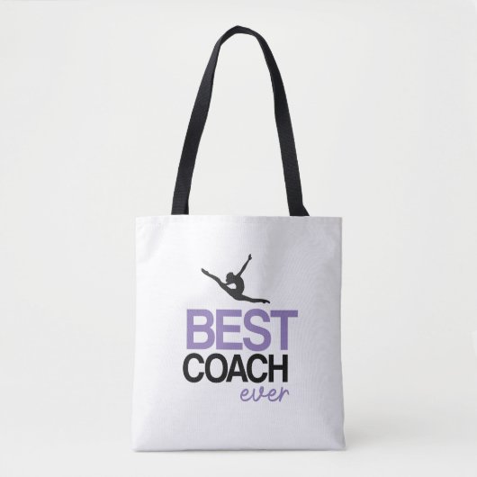 Personalized Rhythmic Gymnastics Coach Tote Bag トートバッグ (正面)