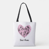 Personalized Rhythmic Gymnastics Tote Bag Pink トートバッグ (裏面)