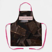 Personalized Rich Chocolate Design エプロン (正面)