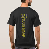 Personalized Rider Number Name T-Shirt Tシャツ (裏面)