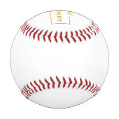 Personalized Ring Bearer Baseball Gift for Groomsm 野球ボール (裏面)