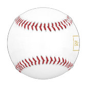 Personalized Ring Bearer Baseball Gift for Groomsm 野球ボール (正面)
