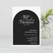 Personalized RIP 20s 30th birthday party 招待状 (スタンド正面)