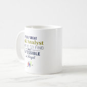 Personalized Risk Analyst Doctor Quote コーヒーマグカップ (正面左)