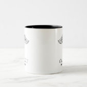 Personalized RN Mug Monogram Nursing Student Gift ツートーンマグカップ (中央)