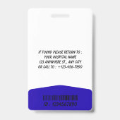 Personalized RN Nurse Identification Badge バッジ (裏面)