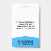 Personalized RN Nurse Identification Badge バッジ (裏面)