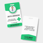 Personalized RN Nurse Identification Badge バッジ (表裏)