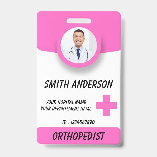 Personalized RN Nurse Identification Badge バッジ (正面)