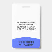 Personalized RN Nurse Identification Badge バッジ (裏面)
