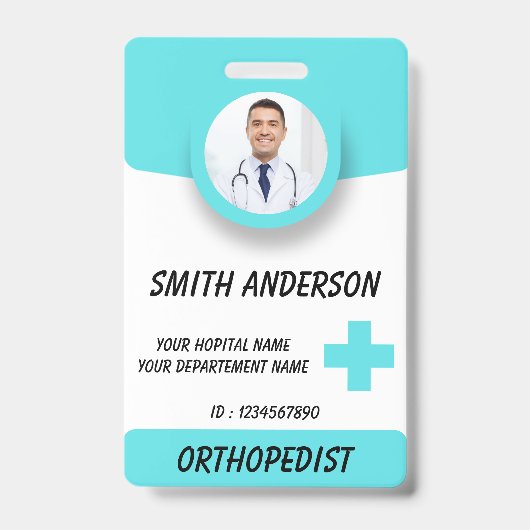 Personalized RN Nurse Identification Badge バッジ (正面)