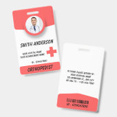 Personalized RN Nurse Identification Badge  バッジ (正面＆裏面)