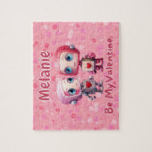 Personalized Robot Valentine's Day Puzzle  ジグソーパズル (縦)
